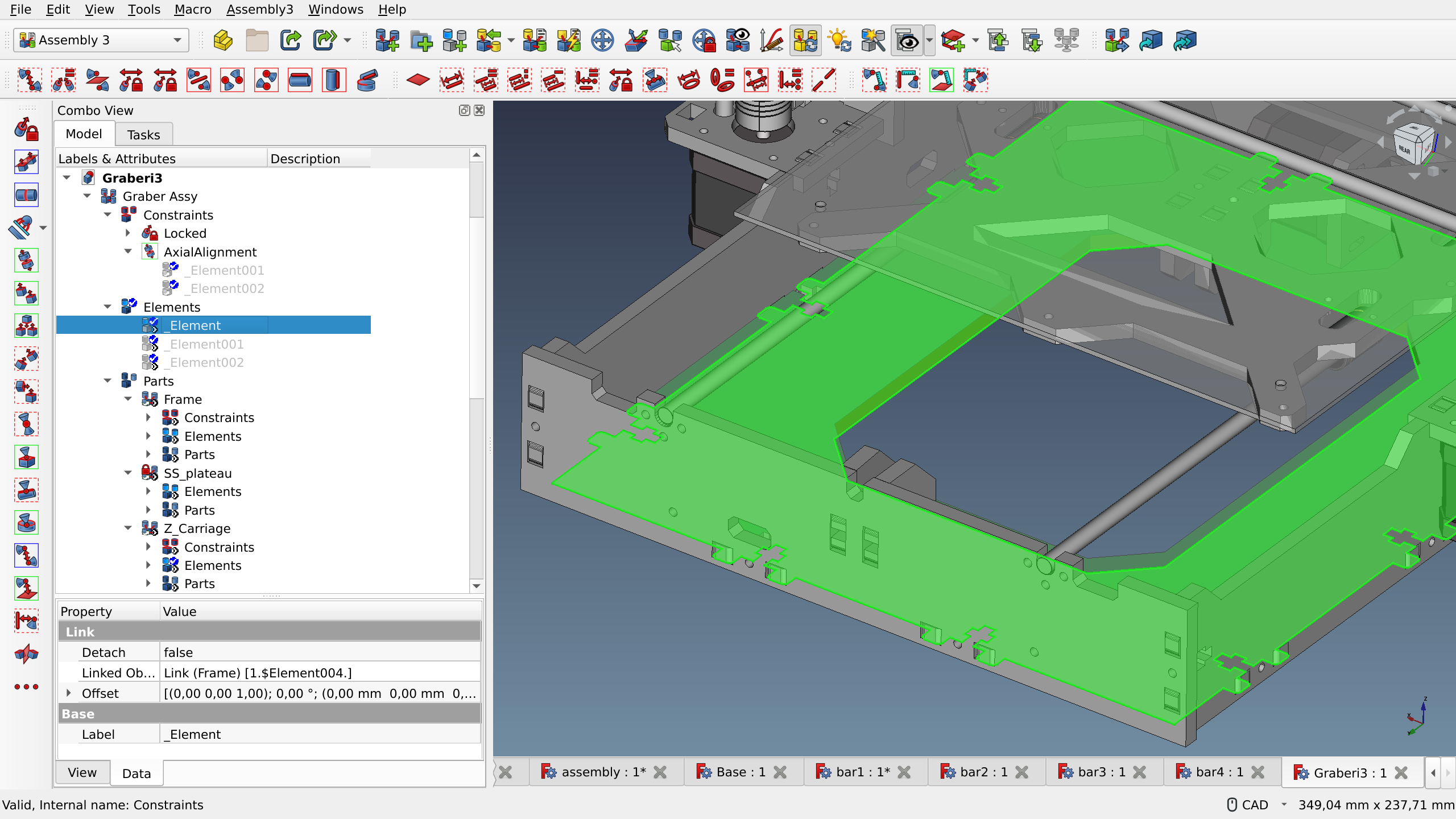 Project hierarchy in Assembly 3