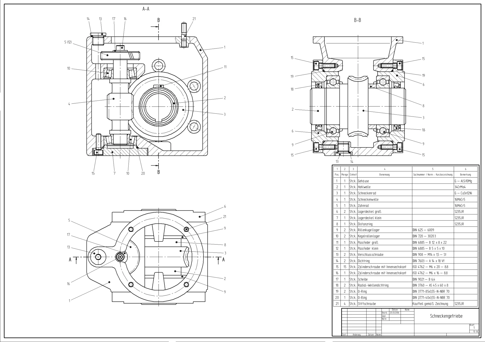 Manufacturing bill of materials example