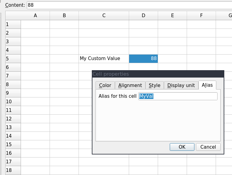 The Spreadsheet workbench in FreeCAD