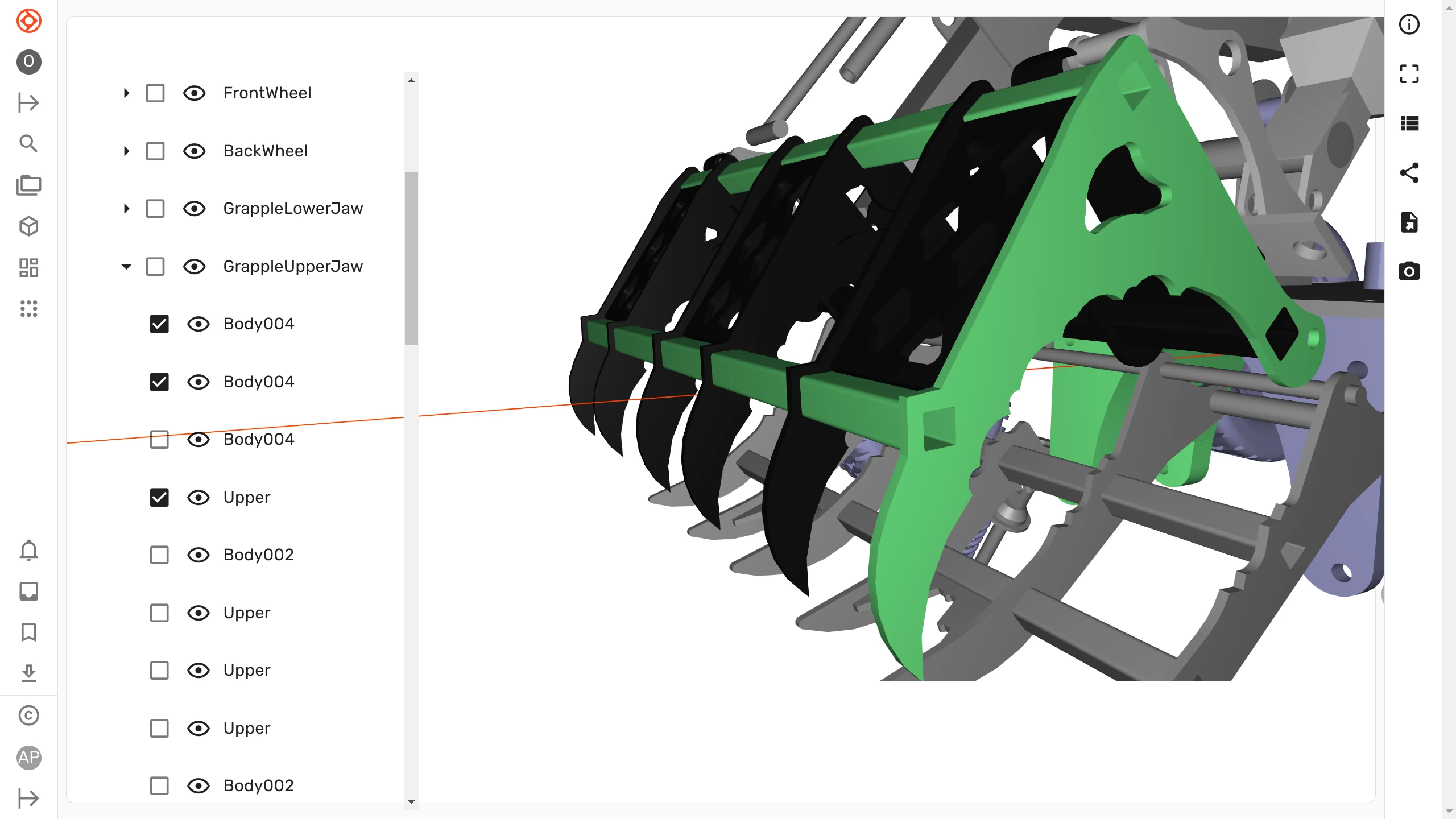 Tree view in STEP files